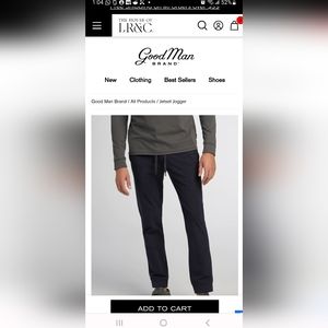 Good Man Brand: Navy Blue Men's luxury XL joggers